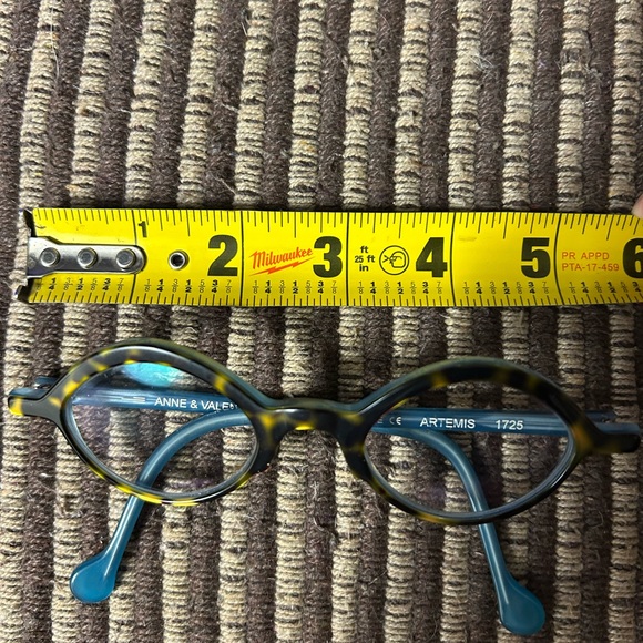 Anne et Valentin Eyeglasses “Artemis” Prescription Blue Tortoise - Picture 8 of 8
